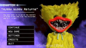 Poppy Playtime Chapter 1 2 3 4 -  Main Menu Comparison (mob entertainment)
