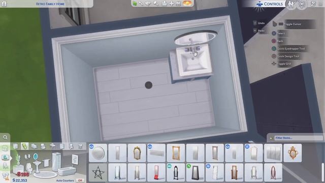 Building a HOUSE in The SIMS 4 but each room is a DIFFERENT COLOR