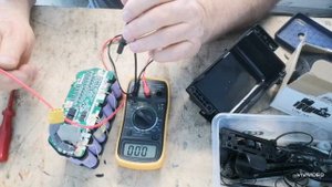 Гироскутер. Тестирую аккумулятор без наличия зарядного устройства.