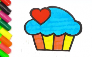 Рисуем с ребенком Кексик