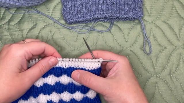 ??Узор ,,Пузыри ‘’ Поворотными и круговыми рядами // I Love knitting and crocheting/ вязание