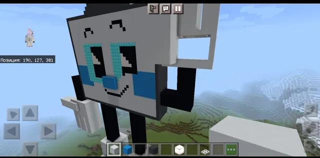 Minecraft: строю скульптуру Туни