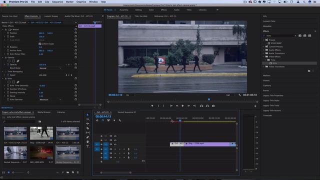How to Create Smooth Motion Trail Video ECHO EFFECTS in Adobe Premiere Pro (CC Tutorial) смотреть онлайн