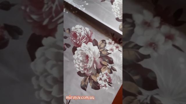 Видео-обзор ткани для постельного белья бязь голд производства Пакистан с цветочным рисунком астра
