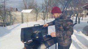 Тушеная картошка с мясом в афганском казане