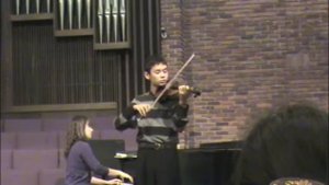 Kevin Playing de Beriot Concerto, Nov. 2010