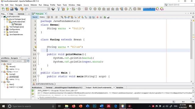 #20 Java - Keyword "super" untuk mengakses variabel superclass смотреть онлайн