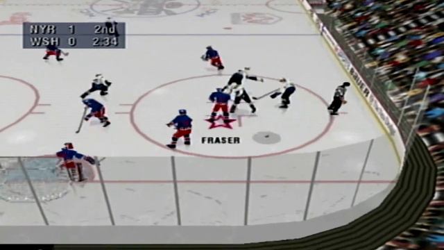 NHL 99 (N64) Season mode NY Rangers vs Capitals # 7