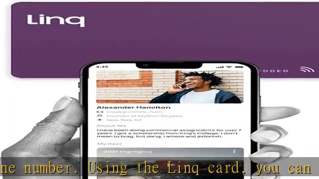 Linq Digital Business Card - Smart NFC Contact and Networking Card (Purple) смотреть онлайн
