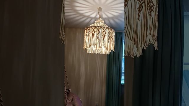 Абажур в технике макраме. В наличии и на заказ. смотреть онлайн