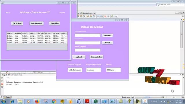 JAVA Cloud Computing Projects - Intelligent Processing of Encrypted Data in Cloud - ClickMyProject
