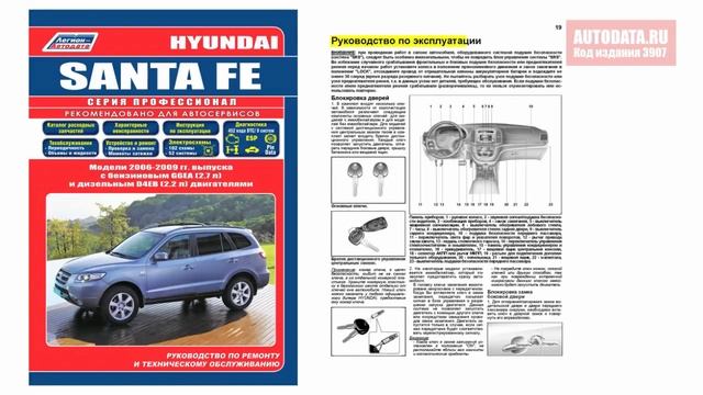 Руководство по ремонту Hyundai Santa Fe 2006-2009 бензин, дизель