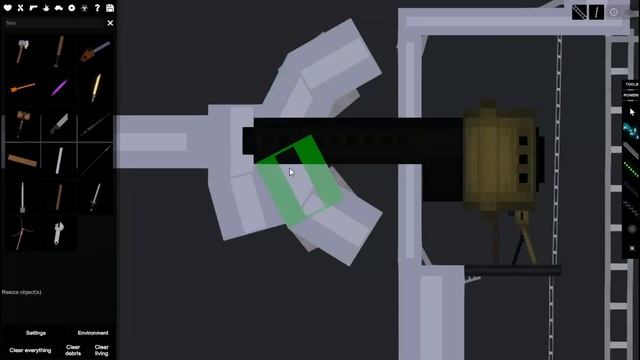 tutorial по построению многобашенного танка КВ-6 "Бегемот" Красной армии в игре people playground смотреть онлайн