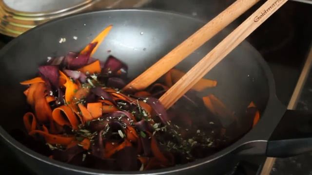 Lila Pappardelle Pasta (Rezept) || Purple Pappardelle Pasta (Recipe) || [ENG SUBS]