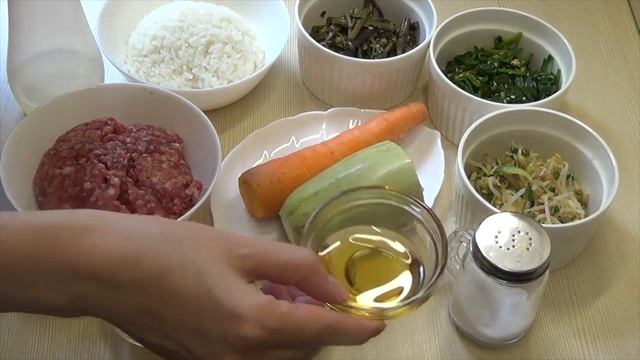 Корейская кухня: Пибимпап (비빔밥) или овощной микс с рисом