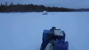 мотобуксировщик-Мужик-.Палатка СТек куб-3-дровяная печь