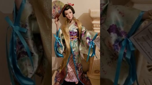 фарфоровая кукла коллекционная гейша Лена Лю Lena Liu смотреть онлайн