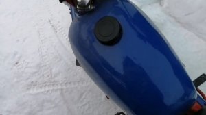 Запускаем мотоцикл Минск 125 )))) после долгово простоя )))