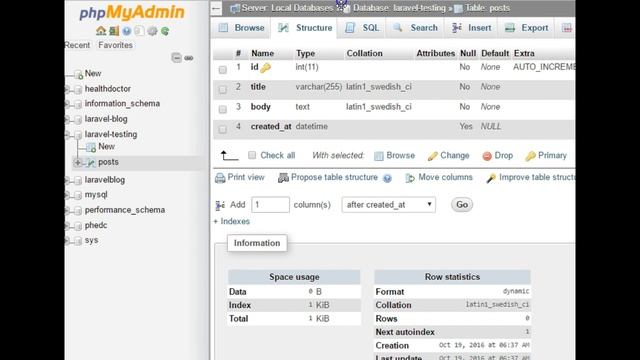 Laravel  tutorial - 10 - connecting to database in laravel for crude application