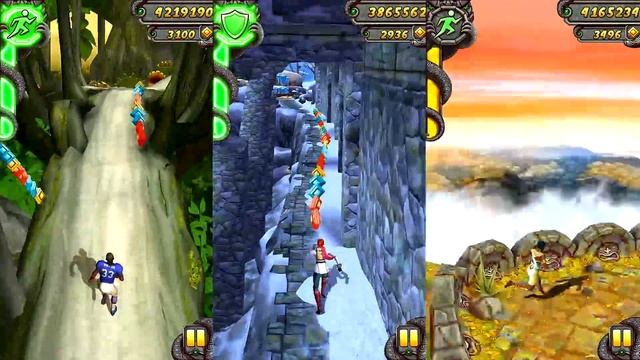 Temple Run 2 Lost Jungle VS Frozen Shadows VS Sky Summit Android iPad iOS Gameplay HD смотреть онлайн