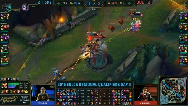 Splyce vs UOL (Unicorns of Love) | Game 5 Finals S6 Worlds 2016 EU Regionals Round 3 | SPY vs UOL G смотреть онлайн