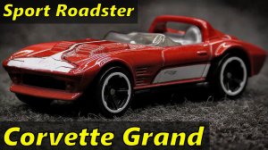 Corvette Grand Sport Roadster Модель машины Масштаб 1:64 Hot Wheels Мини-копия автомобиля