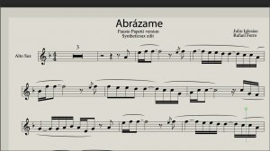 Julio Iglesias, Rafael Ferro - Abrazame (Sheet Music for Saxophone Alto ) incl Backing Track Video