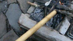КАК ДОВЕСТИ ДО УМА НОВЫЙ ЧЕРЕНОК ОТ ЛОПАТЫ ( ДЕДОВСКИЙ МЕТОД )!!!