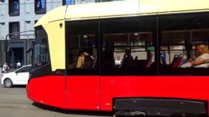 "Впервые на канале!" Новый трамвай БКМ-Т811 "МиНиН" №1801 с маршрутом №2 "Городское внешнее кольцо"