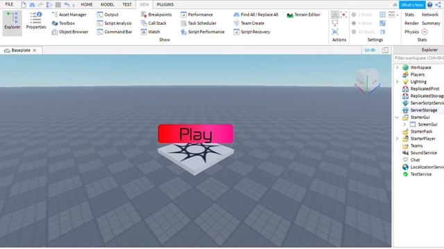 How to build a play button with blur | Roblox Studio смотреть онлайн