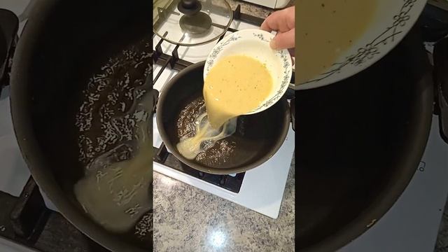 Супер идея для завтрака! Омлет с ветчиной и сыром на молоке.  Rice Paper Omelette