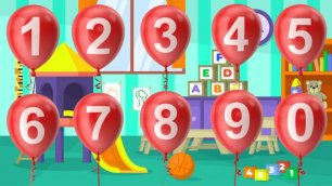 Learn numbers with balloon from 1 to 10