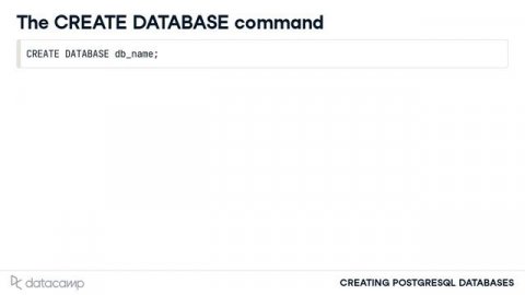 Creating a Database | PostgreSQL