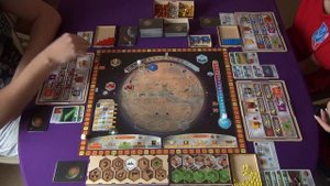 Настольная игра - Покорение Марса часть 1/2 let's play Terraforming MARS
