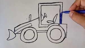 How to draw a tractor / Как нарисовать трактор ?