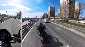 Kawasaki Vulcan S Arrow exhaust third person view