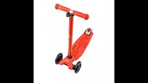 Micro Maxi Deluxe Kick Scooter, Red - Best Kids Ride on Toys