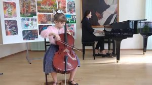 Карпова Анна, 9 лет, Инструментальное тв-во, соло, виолончель. Г. Шлемюллер Непрерывное движение