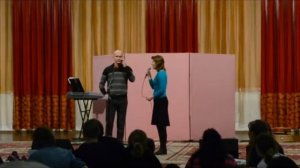 Христианская сценка. Житейское море. Церковь г.Алматы.