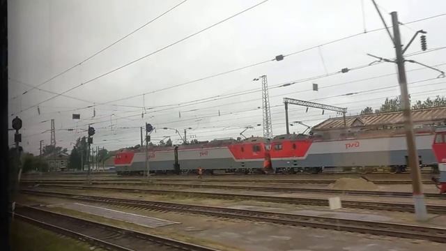 Отправление поезда Ижевск-Глазов со станции Балезино. смотреть онлайн