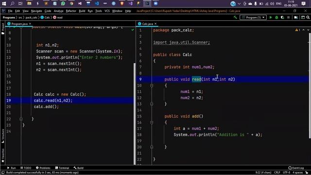 Java Class Object Methods With Arguments and Return Type