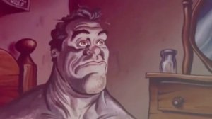Ren and Stimpy waking up . . .