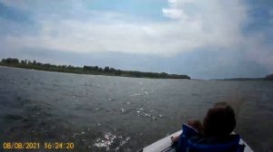 Лодка ПВХ Касатка 385 Спорт + мотор Сузуки 9.9 АS по волне на Нижней Волге