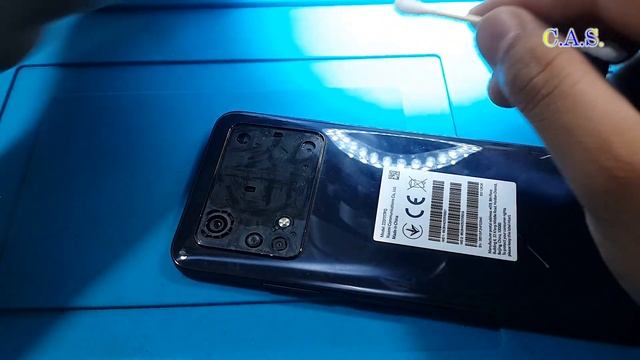 Треснуло стекло камеры на телефоне Poco M4 Pro 4G, замена стекла камеры: model:2201117PG
