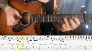 Akira Yamaoka - Promise (Reprise) guitar cover with tab (Silent Hill 2 OST)