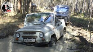 офф роад УАЗ Буханка Бухантер, УАЗ 31512, ОКА 4х4, УАЗ 469 на бездорожье. Первомай 2019 первая часть