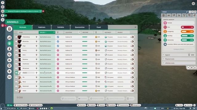 ? Albino Giraffe & Dwarf Caiman Habitat Creation! | Planet Zoo Desert Franchise Mode смотреть онлайн