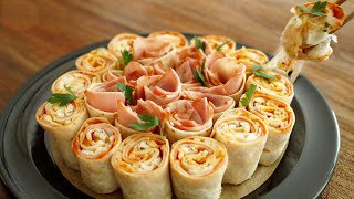Очень вкусная пицца в форме цветка!!! Супер простая пицца