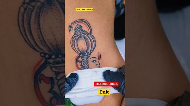 hanuman tattoo/gada tattoo/om trisul gada tattoo/#jharsuguda_ink_tattoo #jsg #sundergarh #belpahar