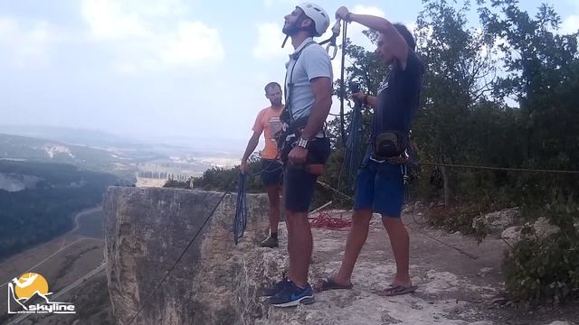 Арман Качи-Кальон прыжки с верёвкой в Крыму с командой Skyline смотреть онлайн